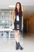 black Random from Paulines closet boots - camel Forever 21 blazer