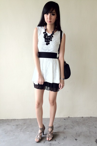 Dark Gray Lace Dresses