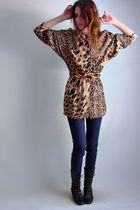 beige 80s Vintage blouse