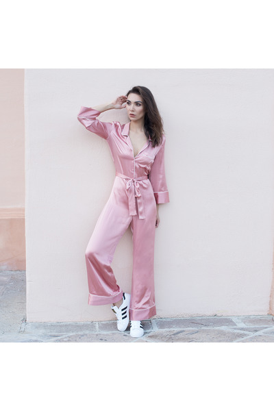 silk jumpsuit pajamas