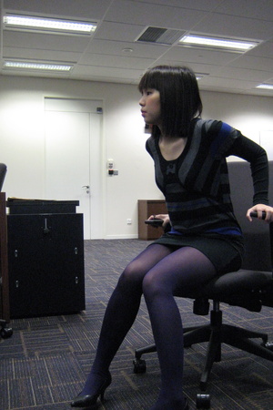 sheer purple tights